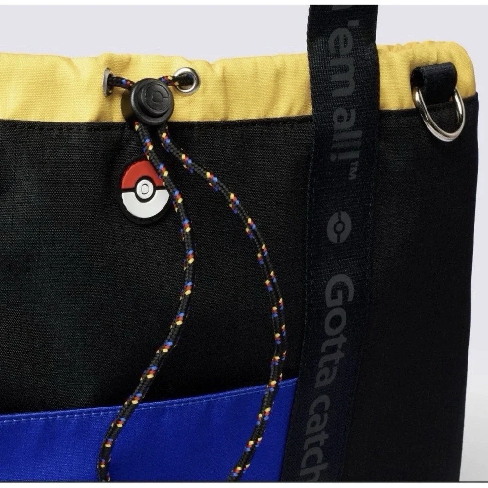 Pokémon x Target Adventure All-In Tote Bag Black Yellow New With‎ Tags